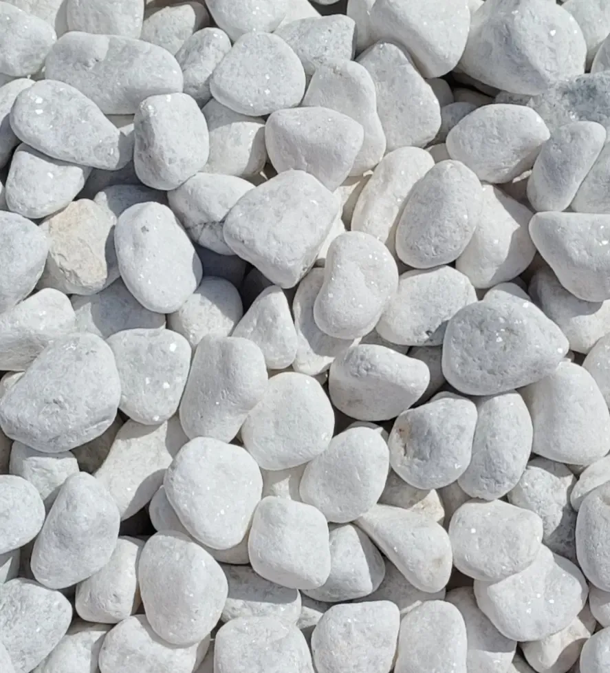 Snow White Quartz Pebbles