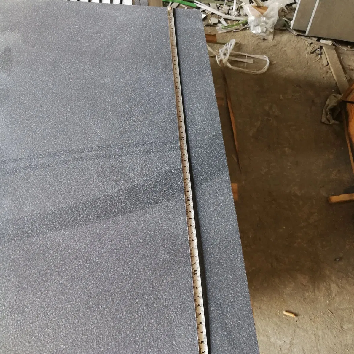 Cut to Size Leather Surface China Mongolia Black Stone Granite Floor