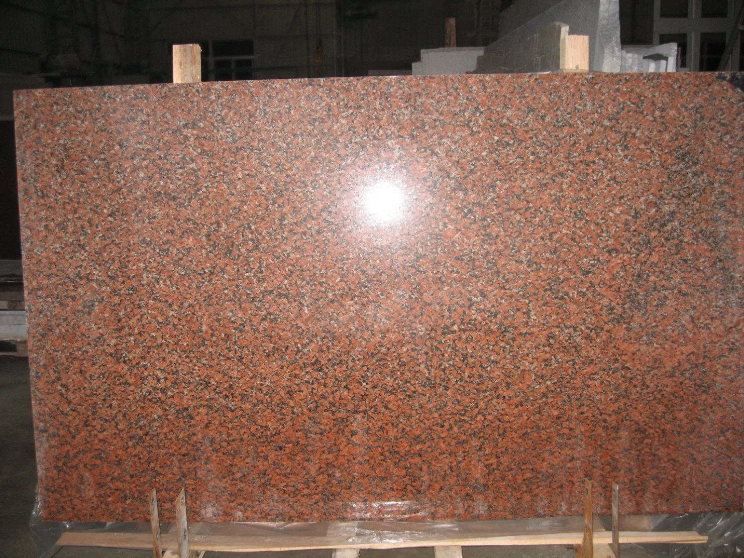 Red Granite Natural Stone in Building Material Railway Station Floor Tile Stair Steps Flamed