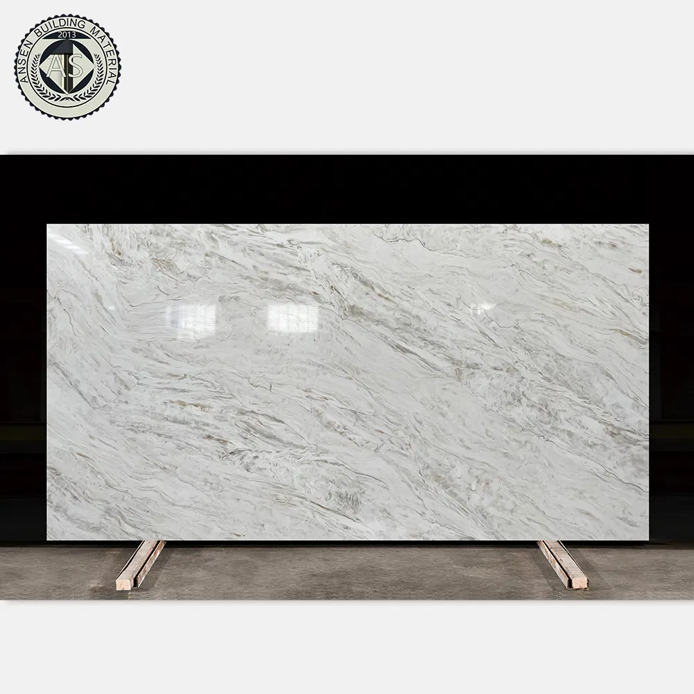 Quartz Countertop Wholesale Taj Mahal Beige Artificial Quartz Stone for Kitchen/Bathroom/Building Material