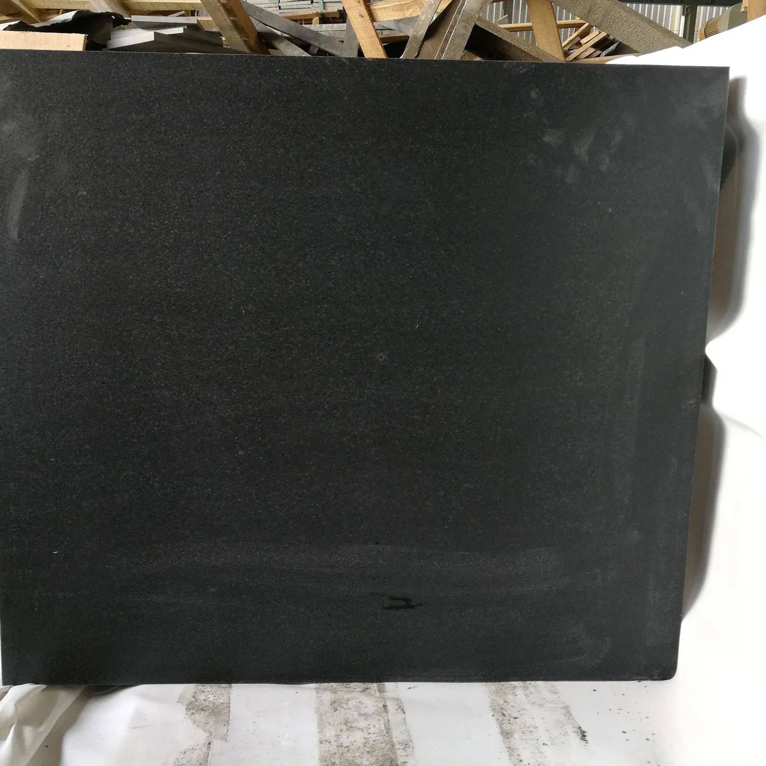 Cut to Size Leather Surface China Mongolia Black Stone Granite Floor