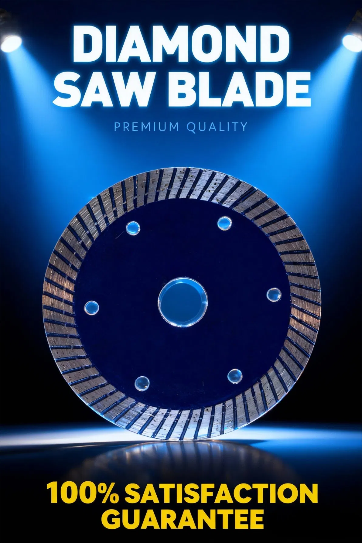 Durable Turbo Diamond Saw Blade - Dry Cutting, Limestone &amp; Concrete Block Chamfering/Cutting