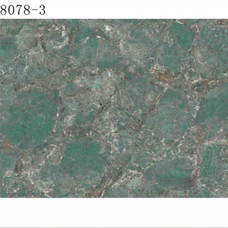 3D Marble Design PVC Plastic Materials UV Marble Slate Carbon Board / Sheet