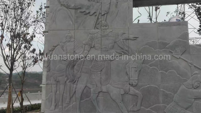 Sculpture Carving Relievo Decoration Sandstone Wall Panel