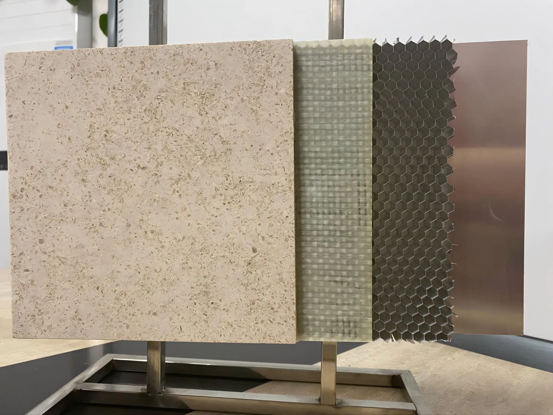 Custom Thickness Marble Sandstone Granite Natural Stone Composite Honeycomb Panel