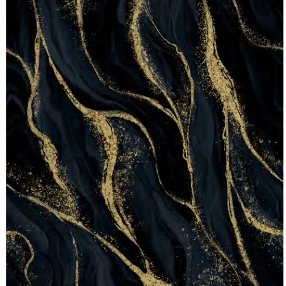 High Glossy Faux Stone PVC Sheet with Stone Veneer UV WPC Board Interior Decorative Carbon Crystal Ceiling Bamboo Charcoal Wall Panel for Wall Decor