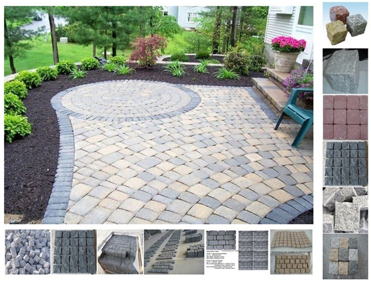 G654/G603/G684/G682/Grey/Black/Red/Yellow Granite/Basalt/Block/Cobble/Cube/Flag/Kerb/Paving Kerbstone for Landscaping/Garden/Outdoors