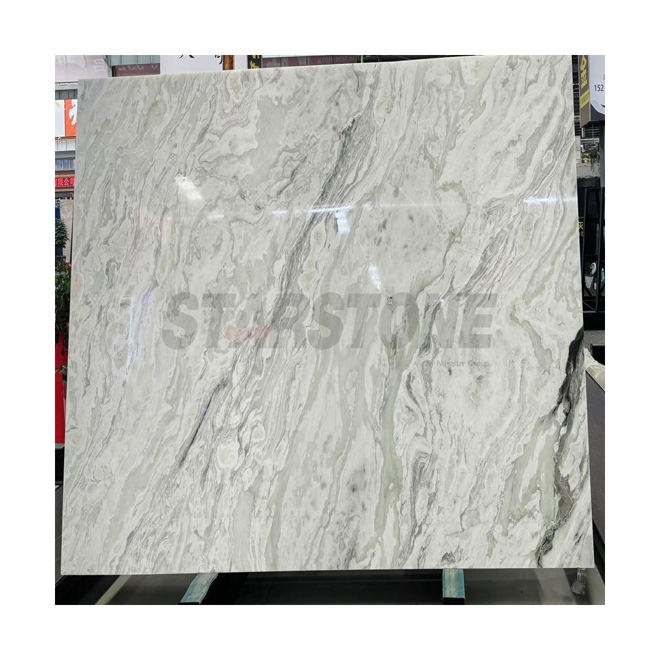 Modern Simple Slab Marble Wall Tile Kitchen Countertop Natural White Marble Floor Wall Tile