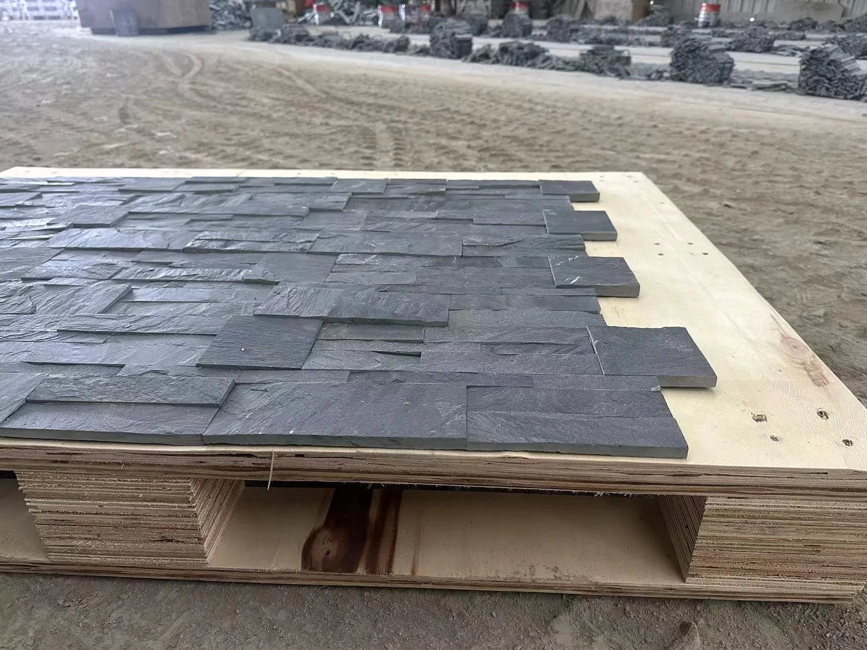 Black Slate Culture Stone for Cut to Size Tile Roof Tile Culture Stone