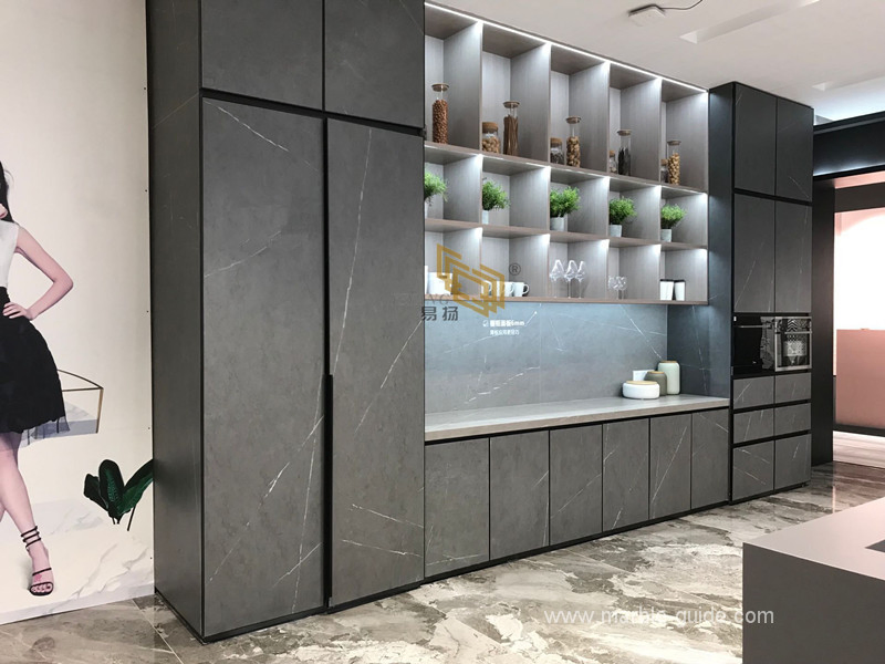 Soft/Shiny Polished Venice Grey Sintered Stone for Decoration/Bathroom/Wall/Table/Kitchen/Countertop