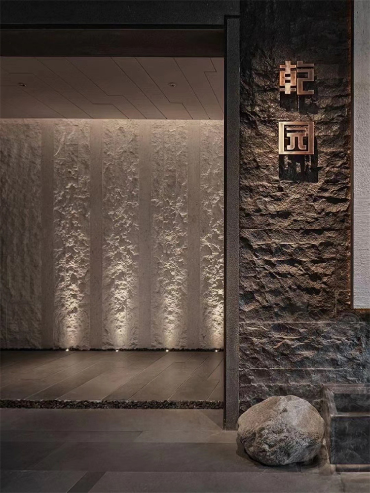 White Granite Black Granite Cladding Natural Stone Background Wall Outdoor Mushroom Stone Block granite Black