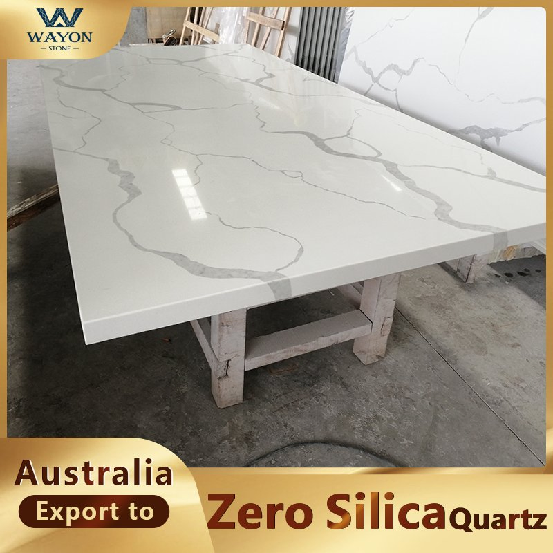 Zero Silica Quartz Engineered Stone for Safe, High-Quality Kitchen Benchtops &amp; Interior Designs Solid Surface Countertops &amp; Vanity Top