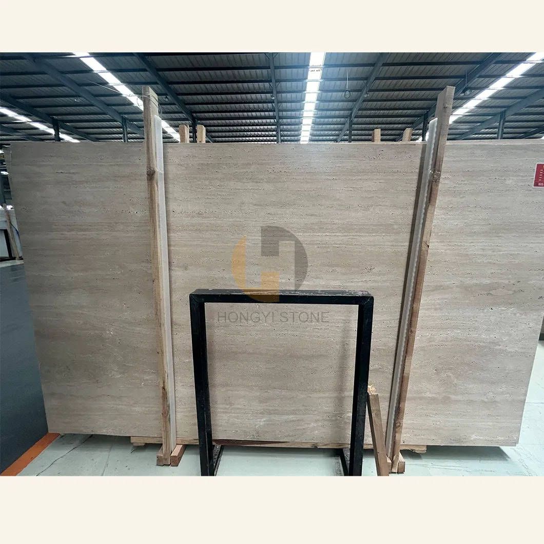 Best Price Roman Travertine Stone Slab for Exterior and Interior Decorative Tile Honed Tumbled