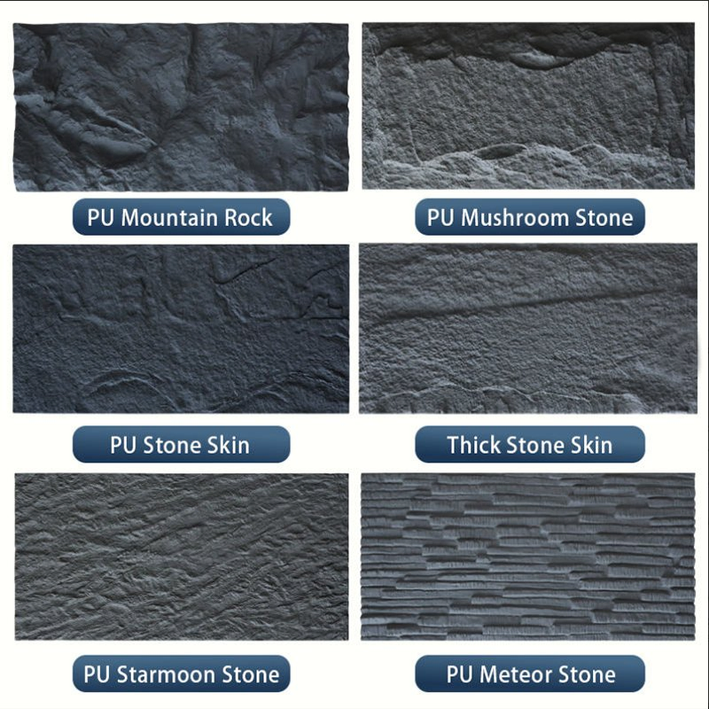 Environmentally Friendly Outdoor Decorative Wall Panel PU Stone