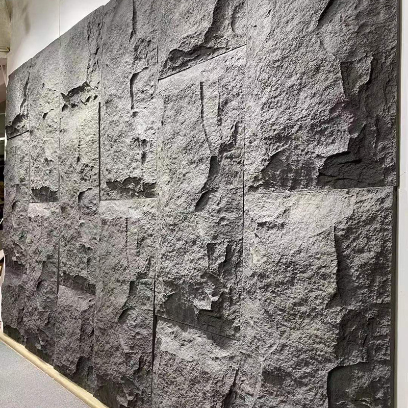 Modern Design Strong Decorative Material Veneer Panels PU Foam Artificial Stone