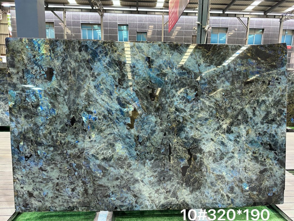 Lemurian Blue, Labradorite Blue Granite Slabs for Kitchen and Countertop, Table