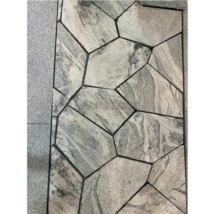 Natural Stone Wall Cladding Ocean Blue Grey Exterior Wall Tile Granite Retaining Wall Blocks