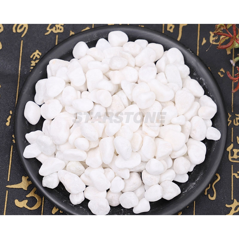 Starstone Decorative White Color Natural Polished Gravel Pebble Stone