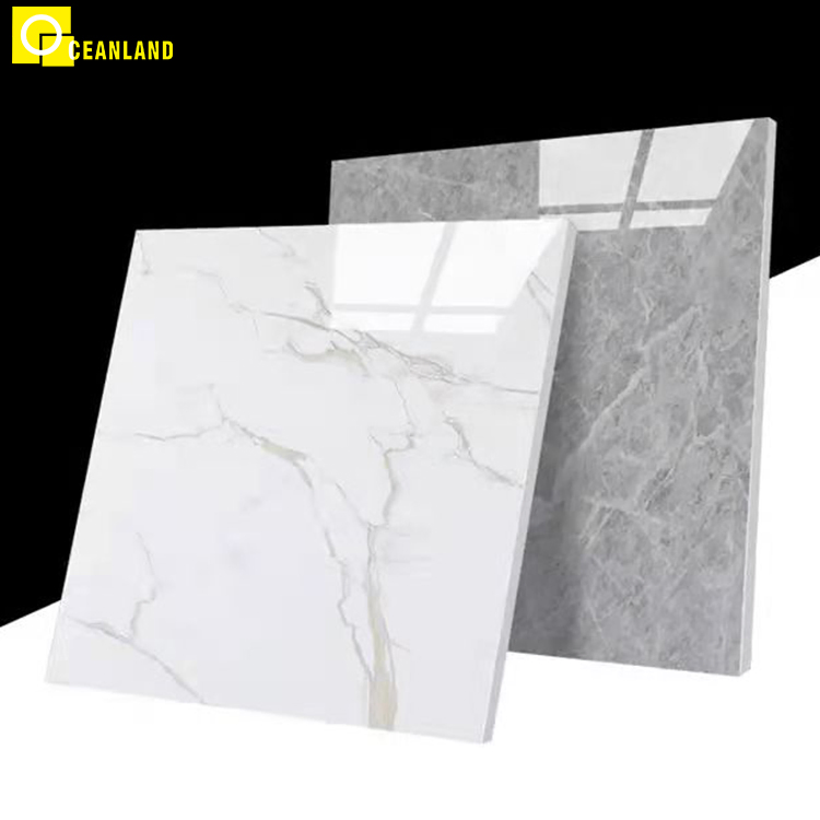 Foshan Polished Vitrified Marble Porcelain Ceramic Floor Bathroom Wall Tile