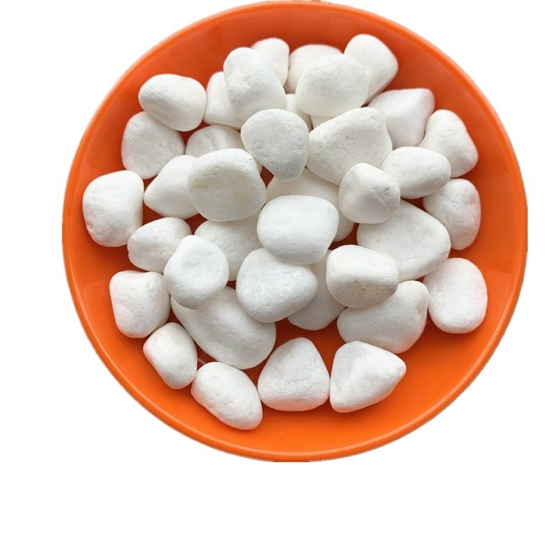 Snow White Pebble Stones for Aquarium Landscape Decor