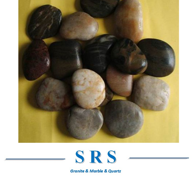 Natural Polished Pebble Stone for Landscape Paving Outside Flooring Playground Cobblestone