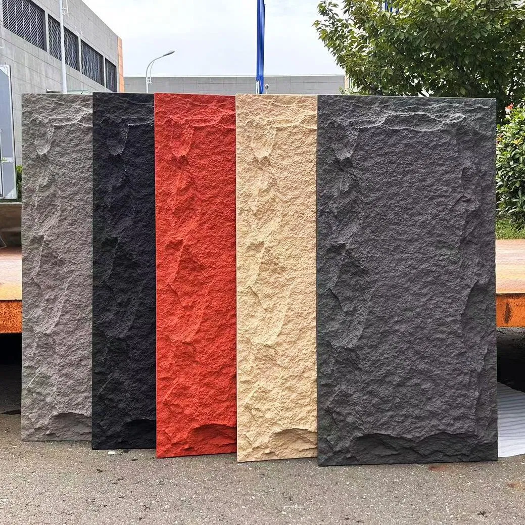 Modern Design Strong Decorative Material Veneer Panels PU Foam Artificial Stone
