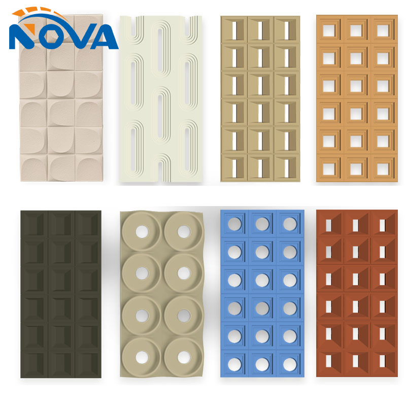Interior Decorative 3D Polyurethane Wall Panel PU Wall Board Block Component