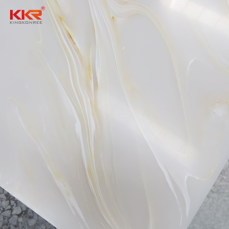 6mm Decorative Resin Panel Acrylic Solid Surface Translucent Stone