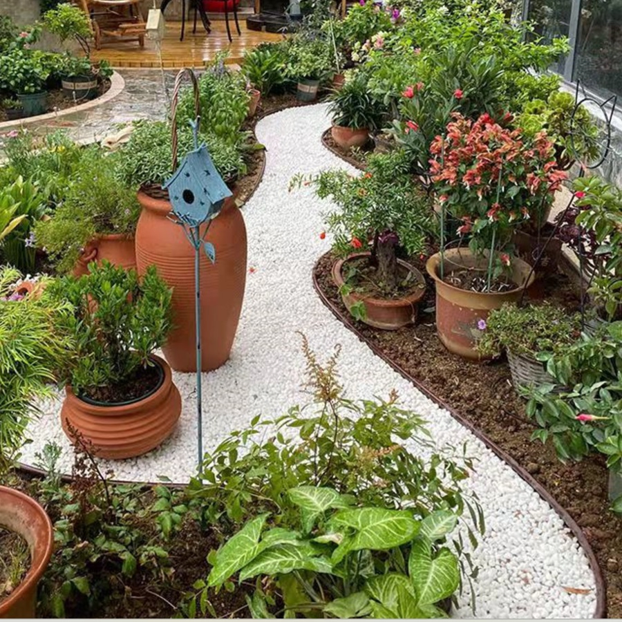 Natural Snow White Pebbles Stone for Decorative Rocks