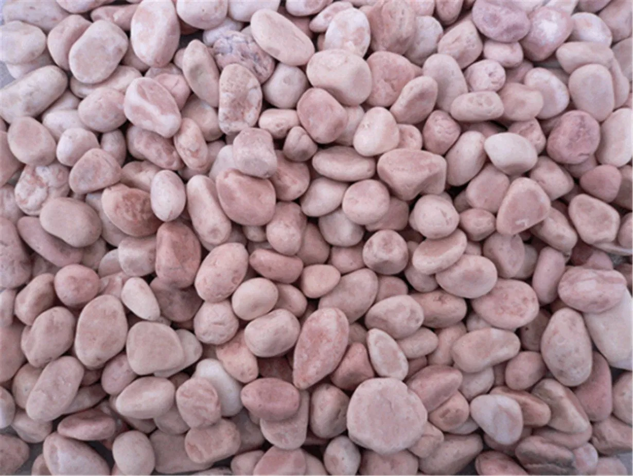 Pink Machine Pebble Stone for Garden Landscape Decoration Outdoor Project