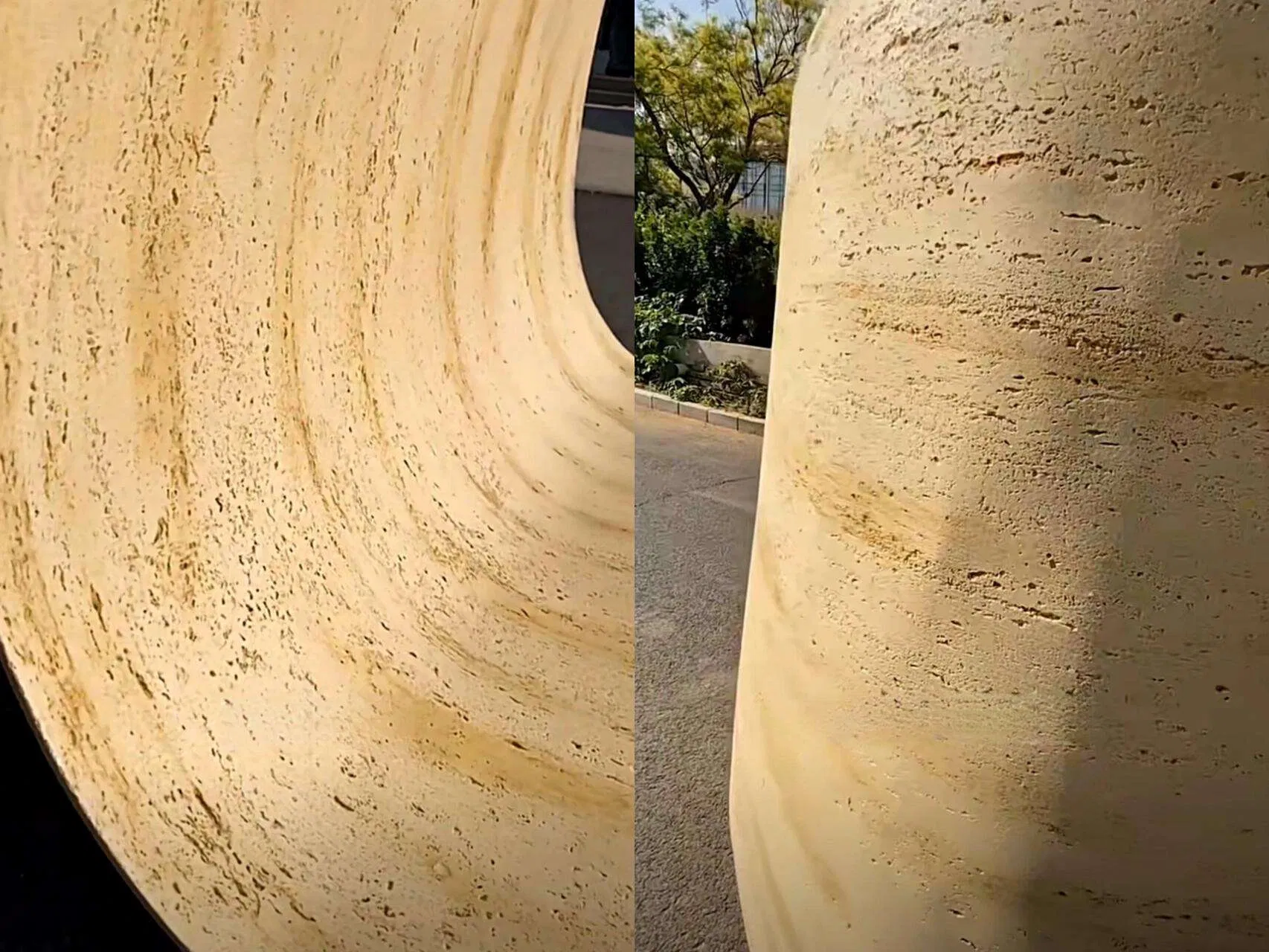 3D Printed Ultra-Thin Artificial Soft Porcelain Stone Star Moon Wall Brick Roman Cave Exterior Cut-to-Size Flexible Rammed Stone