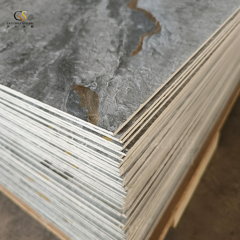 PVC UV Marble Sheet Coating Wall Panel Marble PVC Board Carbon Slate Marble