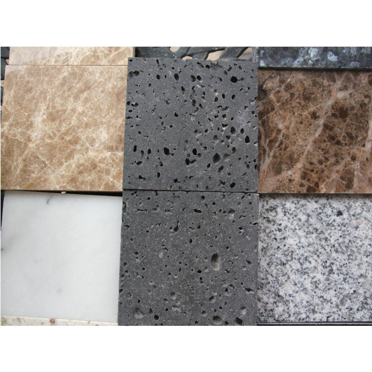 Wall Cladding Stone Black Travertine Volcanic Rock Andesite Basalt Lava Stone Tiles