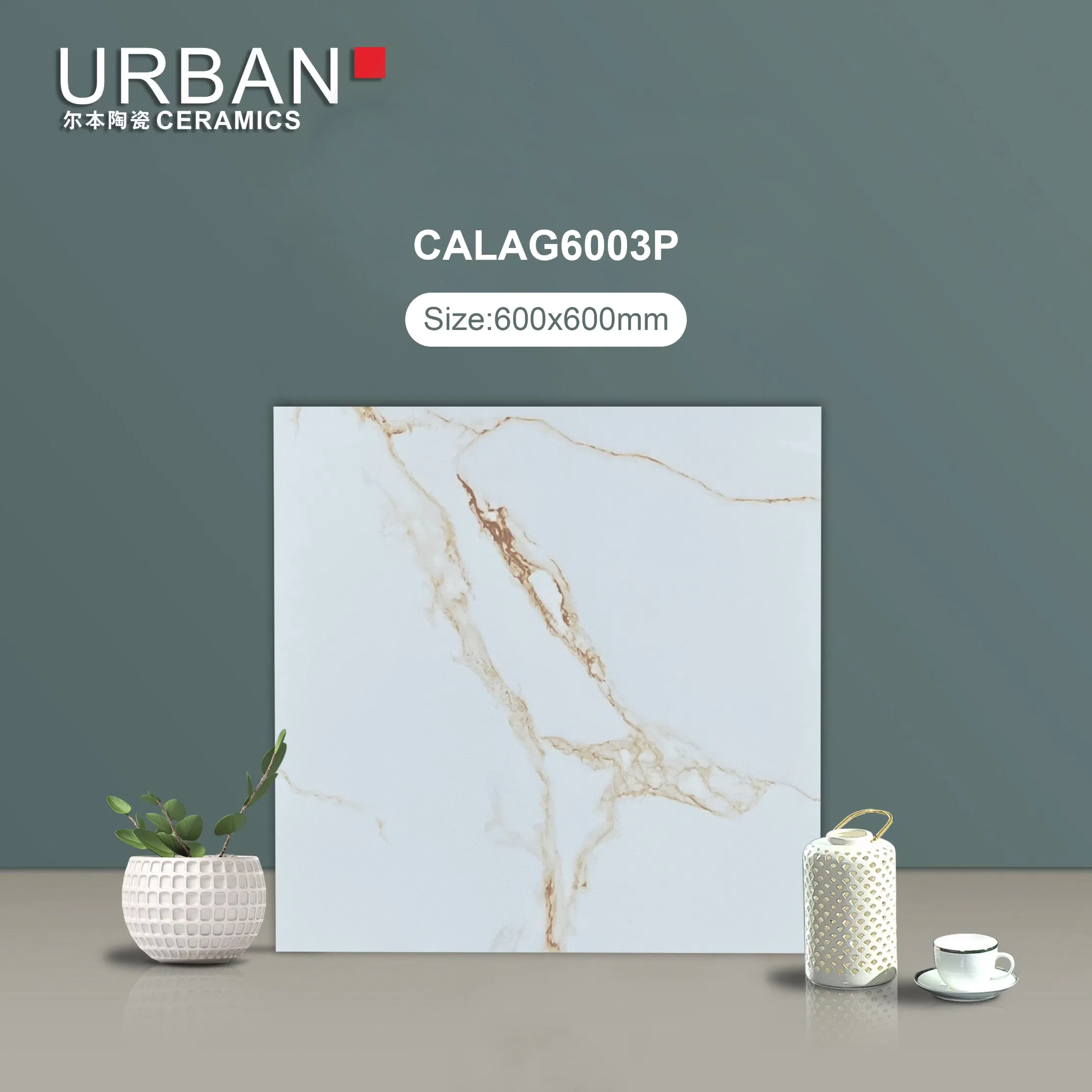 Foshan Good Quality 600X600mm Vitrified Full Glazed Polished Porcelain Marble Floor Wall Tile