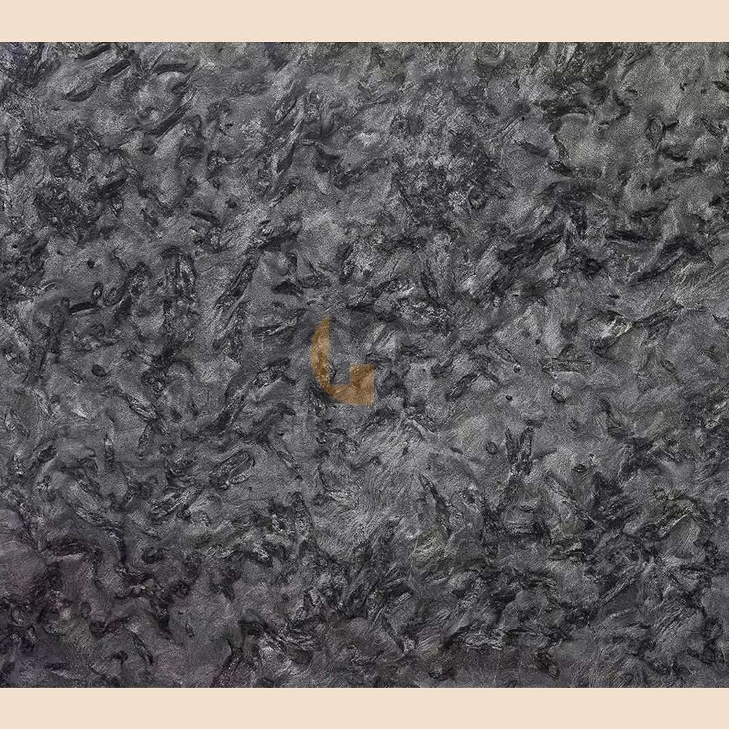 Brazilian Exotic Leather Finish Matrix Titanium Granite Cosmic Black Quartzite Slab Tile for Countertop