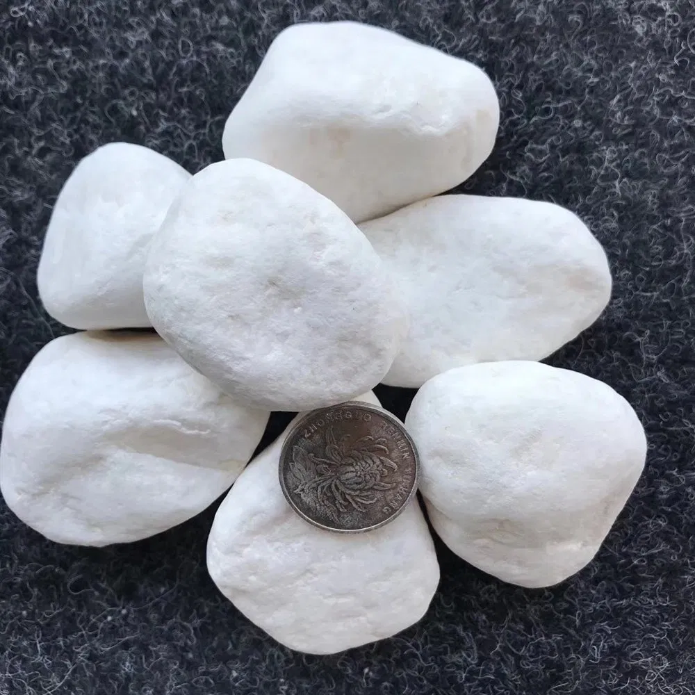 Wholesale Natural Snow White Garden Landscape Pebbles Graval Stone