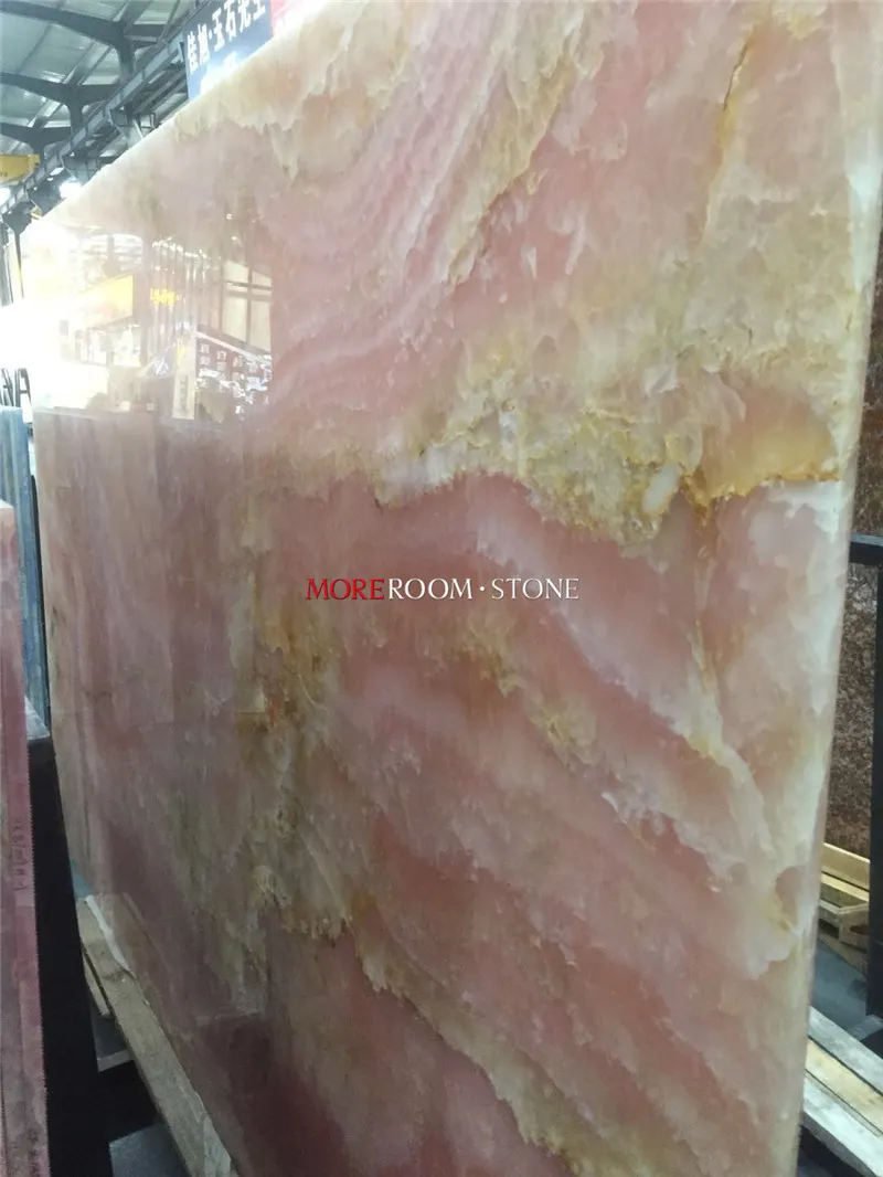 Natural Pink Onyx Stone Slab