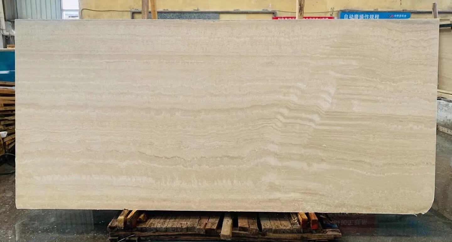 Natural Stone polished/honed Crema Romano classico travertine for floor/wall slabs/tiles/countertops/stairs/sills/column/mosaic interiors decoration