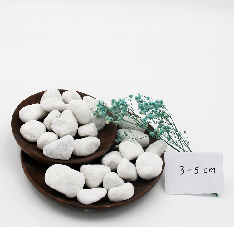 Factory Direct Sales at a Good Price: Snow-White Pebble Stones for Garden Paving and Landscape Stones