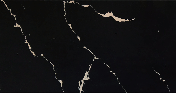 Calacatta Black Quartz Engineered Stone Livingroom Table Worktops Countertops