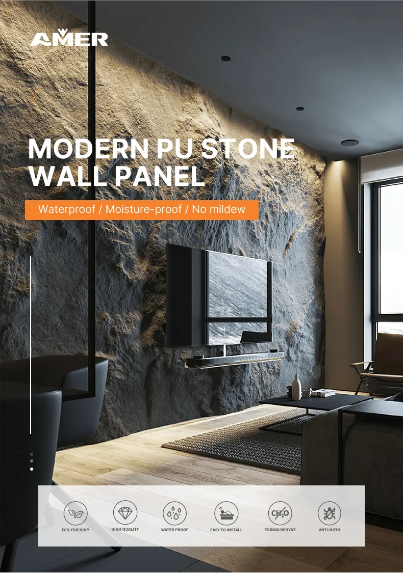 PU Foam Stone Decorative Panel