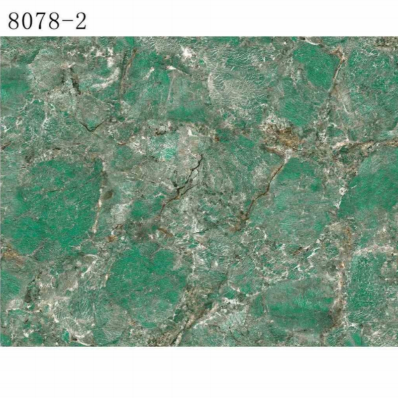 3D Marble Design PVC Plastic Materials UV Marble Slate Carbon Board / Sheet