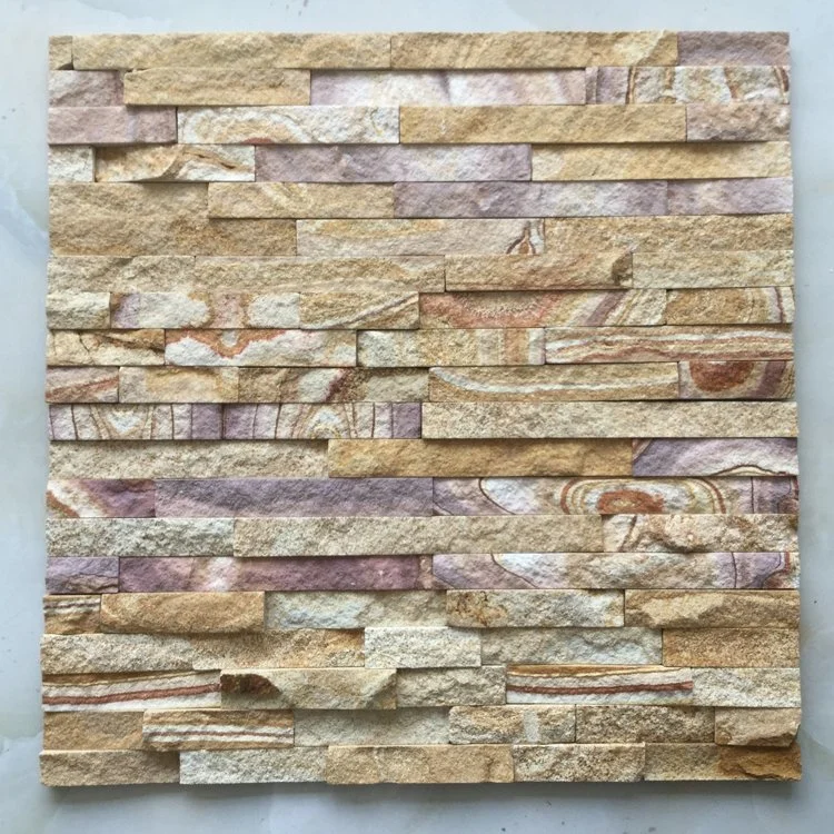 Colored Sandstone Exterior Wall Cladding Panel