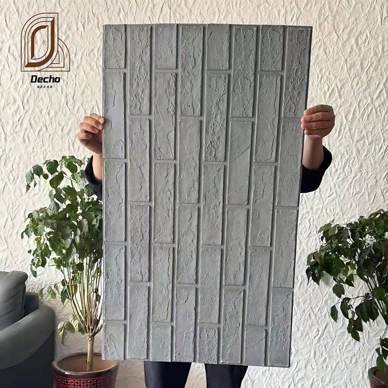 Decoration Flexible Stone Soft Travertine Wall Panel Building Material Artificial Veneer Soft Stone