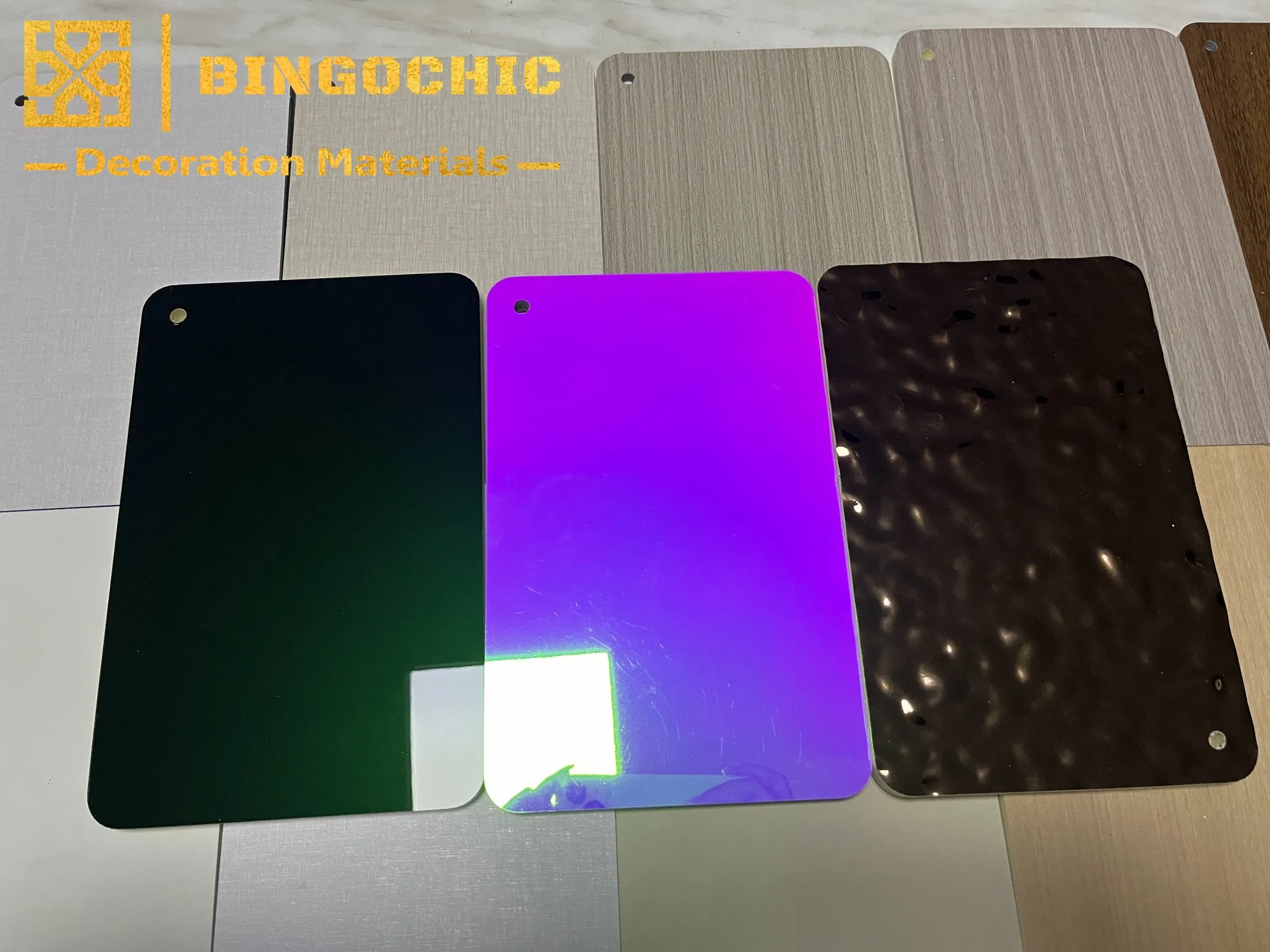 Wood Veneer PVC Wall Carbon Slate Metal Board Fiber Bamboo Charcoal Sheet