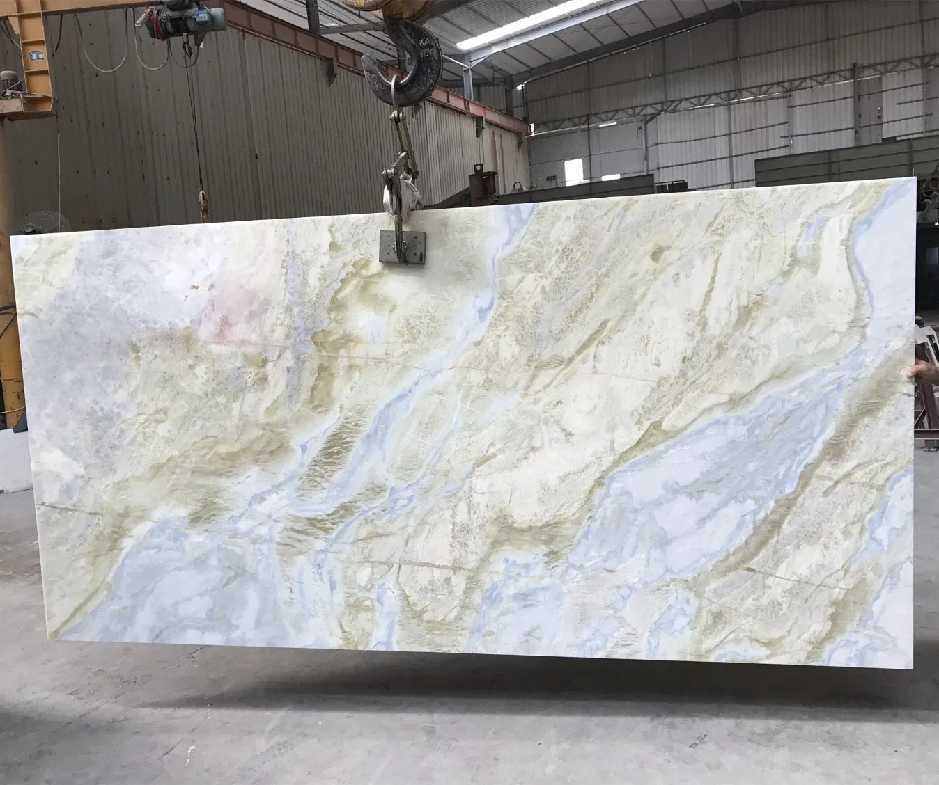 Blue River Marble Onyx Slab/Tiles Interior Staircase/Floor/Wall Panel Cladding Stone