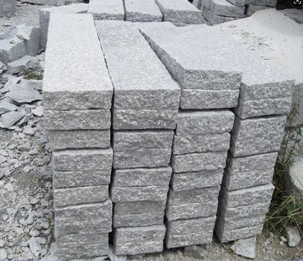 Natural Light Grey Granite Basalt Porphyry Kerbstone Flagstone Curbstone Paving Paver Stone