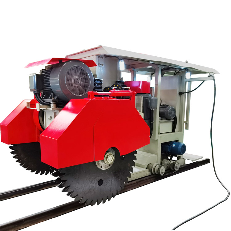 2026 Hkss-1400 Limestone Sandstone Horizontal and Vertical Multi-Blade Quarry Building Block Cutting Machine by Electric Power on Rail Moving in Kenya