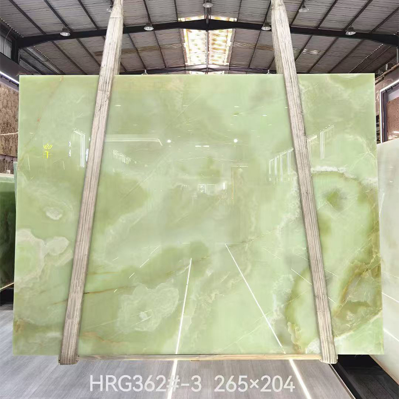 Transparent Backlit Green Onyx Panel Onyx Marble Stone Wall &amp; Flooring Tiles
