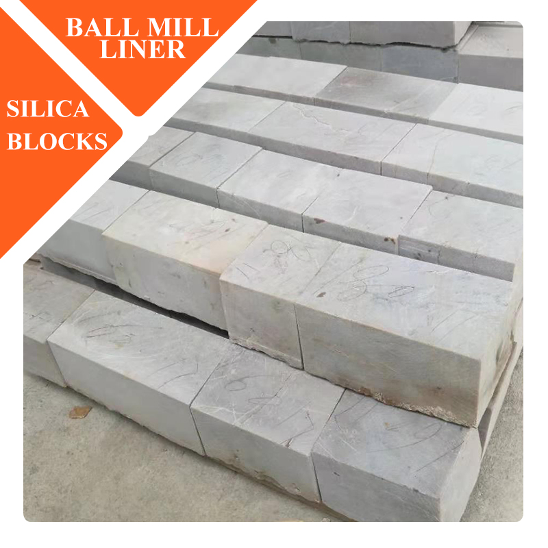 Superior Quality Low Abrasion Machine Cutting Oblong Stones Seramic Silex Lining Blocks for Ball Mill
